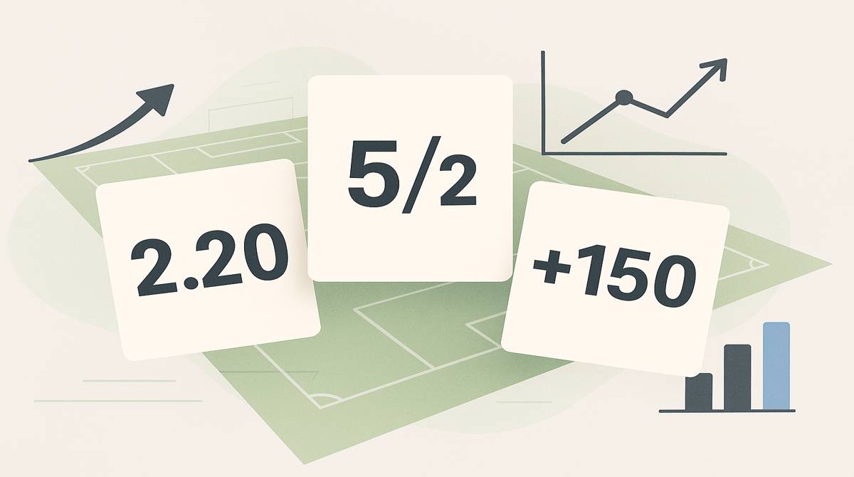 Como ler as odds no futebol