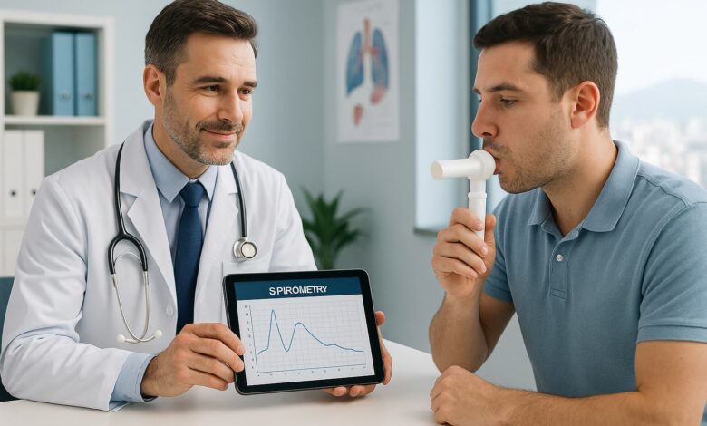 como é o exame de espirometria