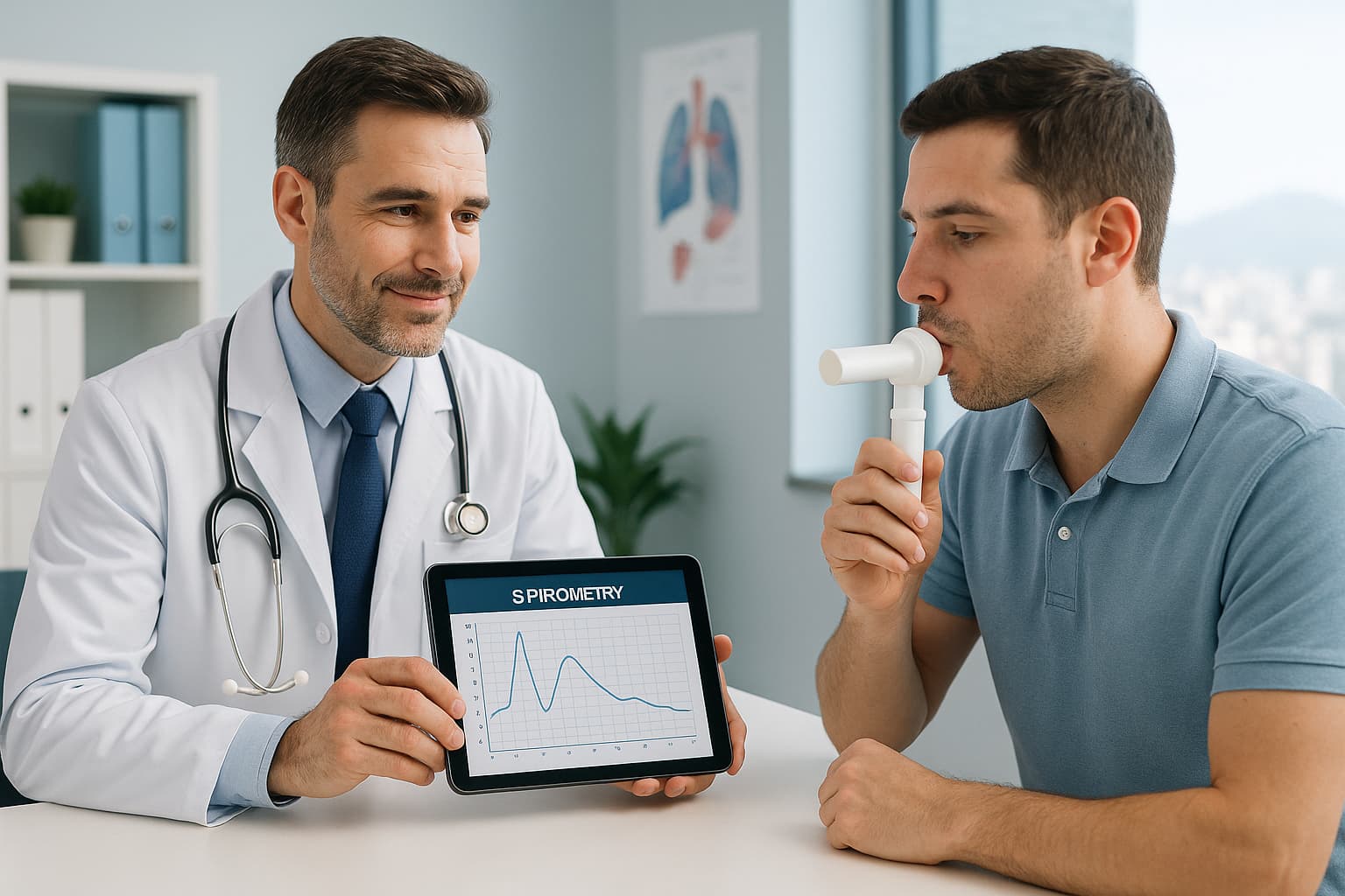 como é o exame de espirometria